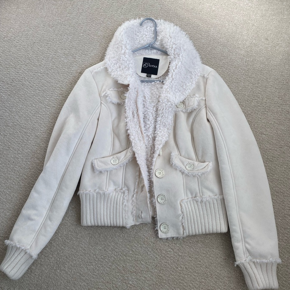 Y2K Style GUESS fur jacket